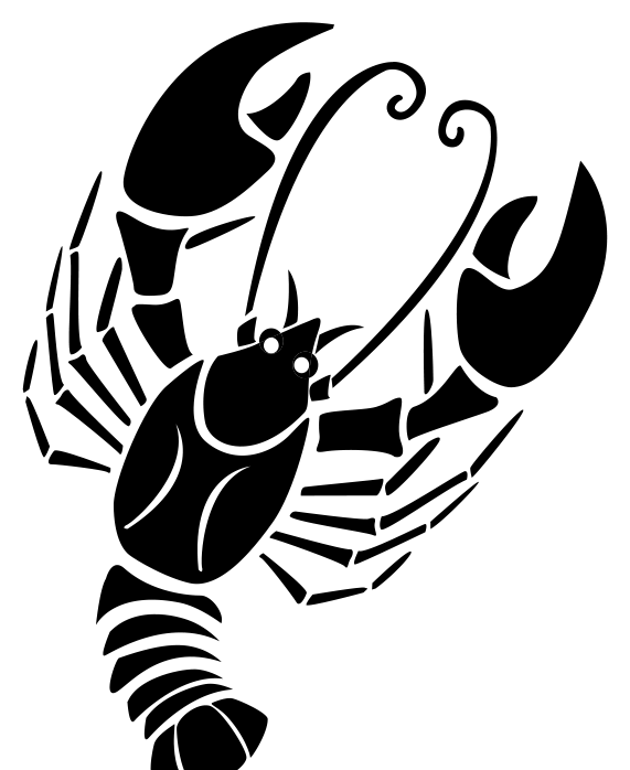 Cancer (Karka) zodiac silhouette