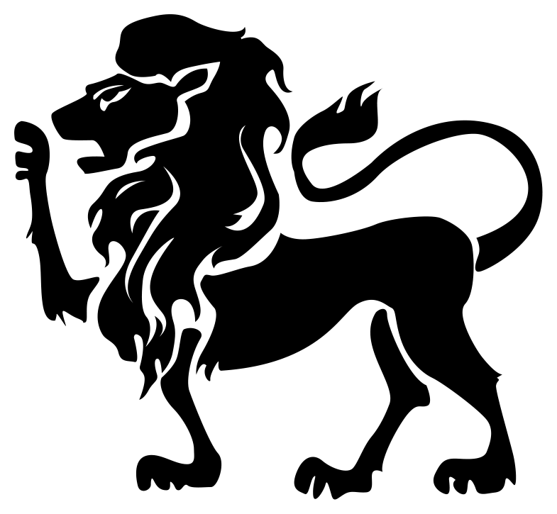Leo (Simha) zodiac silhouette