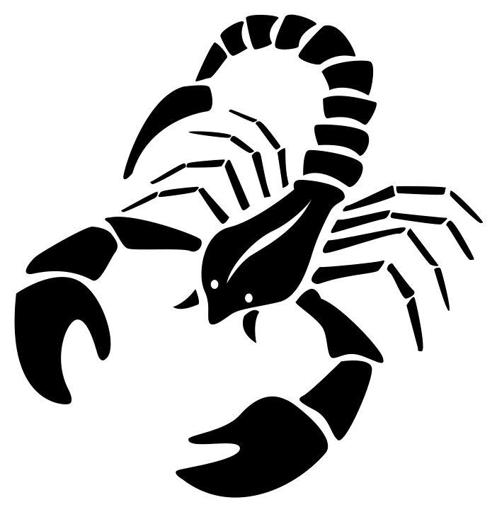 Scorpio (Vrishchika) zodiac silhouette