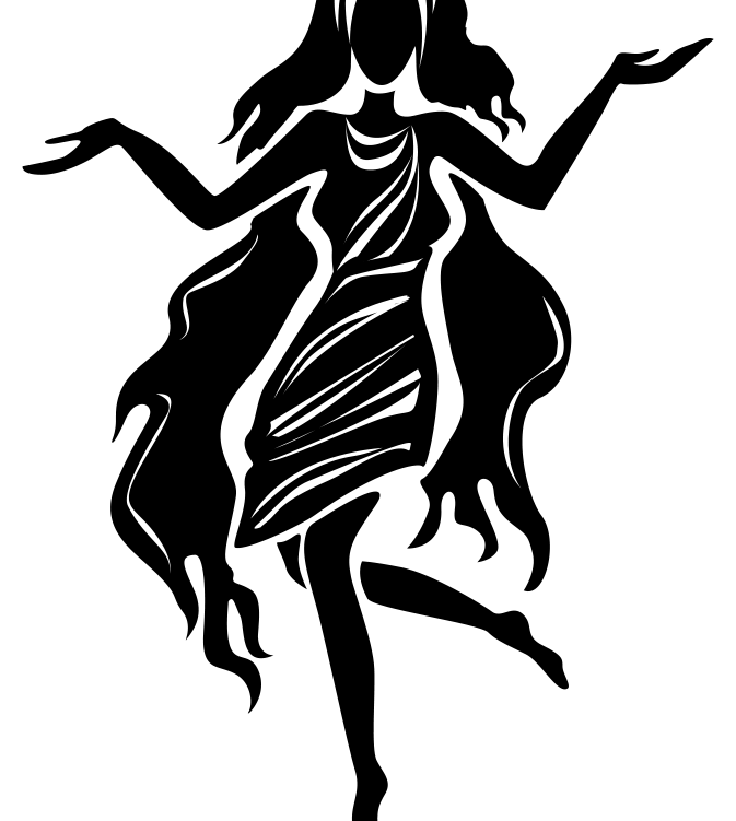 Virgo (Kanya) zodiac silhouette